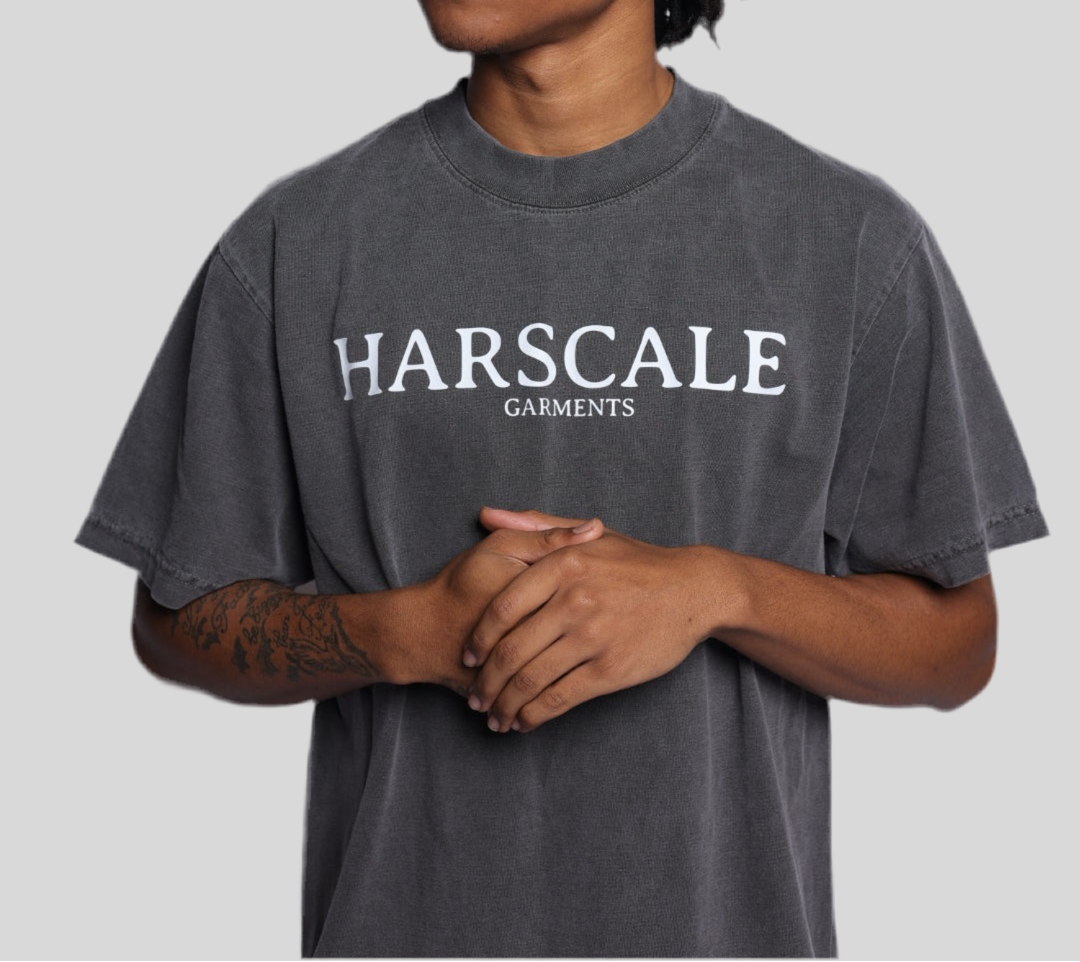 UNISEX Harscale T-Shirt in Washed Grey (OVERSIZED)